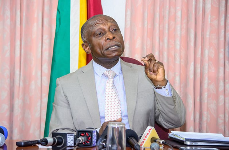 Minister of Foreign Affairs, Carl Greenidge