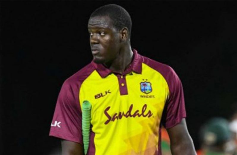 West Indies T20 skipper Carlos Brathwaite