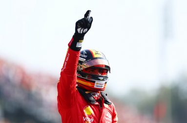 Ferrari Carlos Sainz edged Red Bull’s Max Verstappen and team-mate Charles Leclerc to secure his first pole position of the season