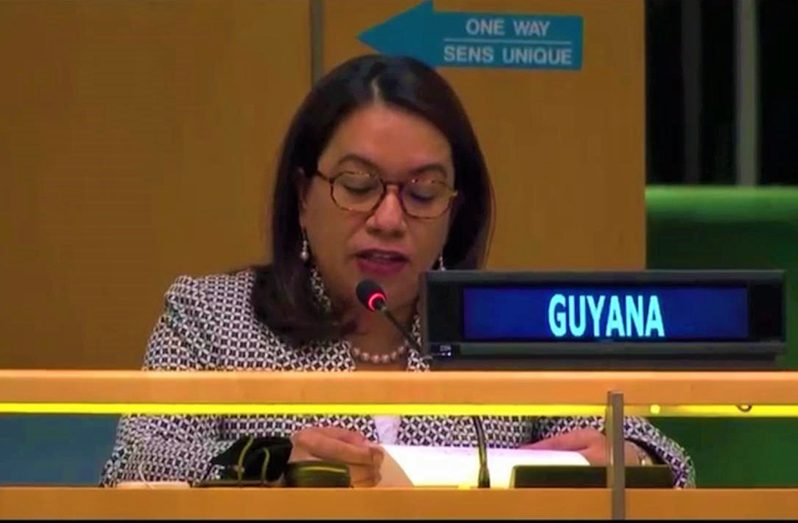 Permanent Representative of Guyana to the United Nations (UN) and Chair of the CARICOM Caucus, Carolyn Rodrigues-Birkett