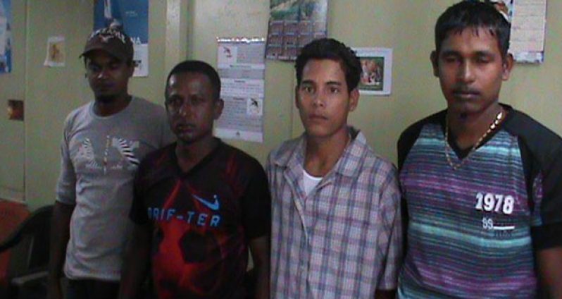 Four of the six Essequibo carpenters who are owed more than $500,000 by a Bartica contractor