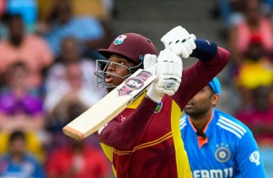 West Indies batsman Keacy Carty.