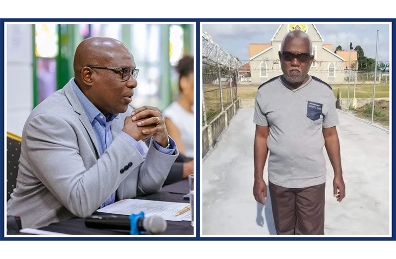 The late  president of the Blind  Cricket Association Cecil Morris