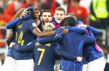 France players celebrate reaching the final Credit: (Reuters Photo)