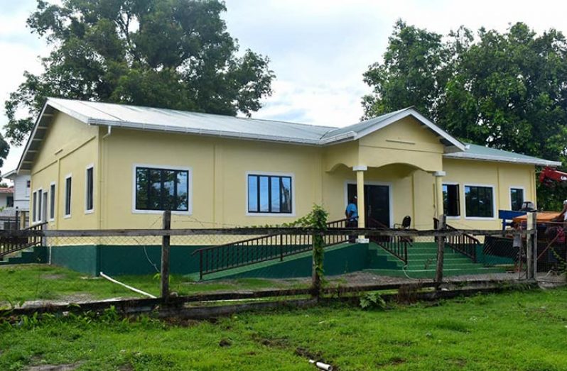 The new building that Bartica Health Centre will be operating from.