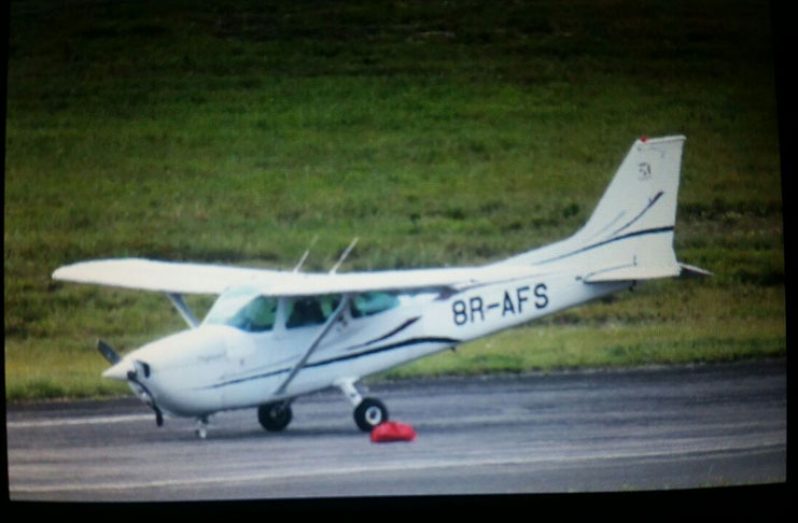 The Cessna 172 following the incident