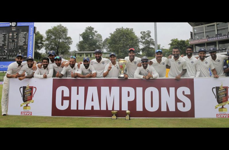 This is India's first clean sweep away from home in a series of three or more Tests