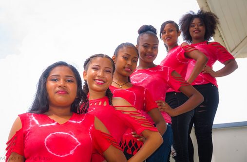(From left) Sheema Campbell, Satra Mosses, Francelina Joseph, Lavern Edmonds, Aloma Vansluytman and Alica Cummings