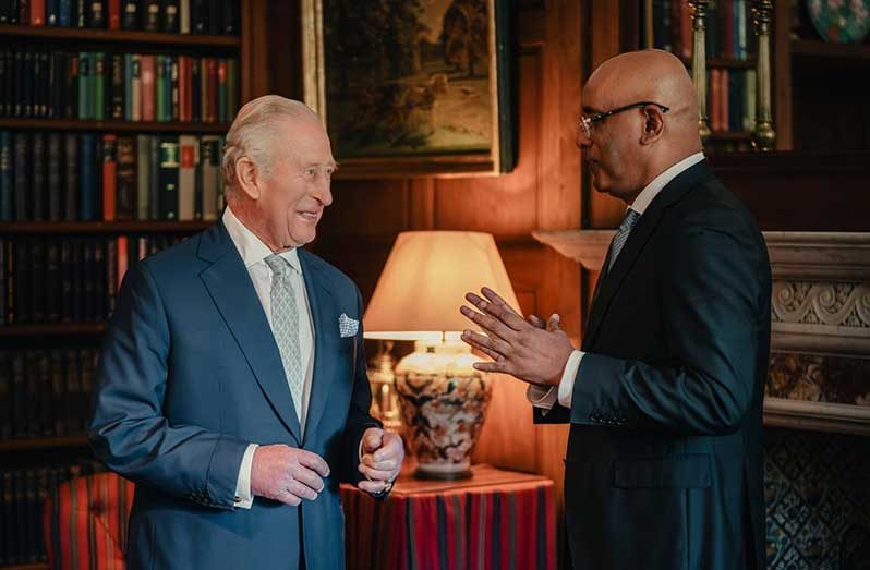 Vice-president Bharrat Jagdeo met with King Charles III at Dumfries House in Scotland on Tuesday, April 21, 2026