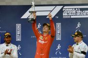 Charles Leclerc registered the maiden win of his Formula One career after romping to victory at the Belgian Grand Prix.