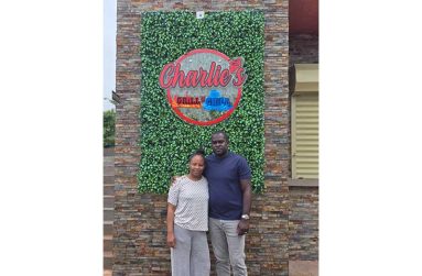 The powerhouse duo behind Charlie’s, Collette and her husband.