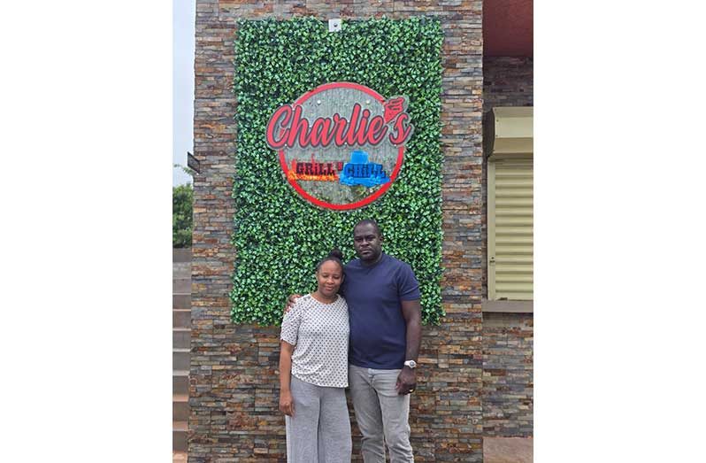 The powerhouse duo behind Charlie’s, Collette and her husband.