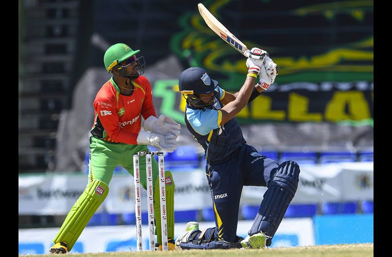 Roston Chase hit 59 boundaries in CPL 2021, second most in the tournament. (Getty Images)