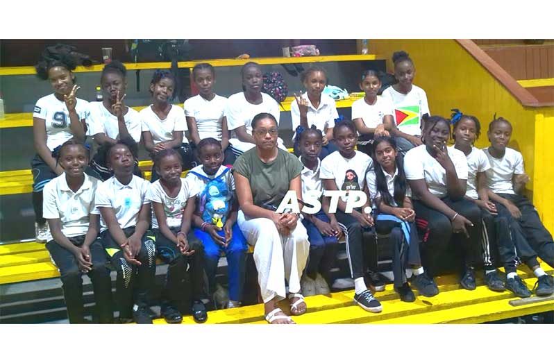 Two-time Olympian and table tennis player Chelsea Edghill (centre, middle row) was among those present on Tuesday