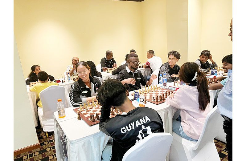Action in the Caribbean Blitz Chess tournament