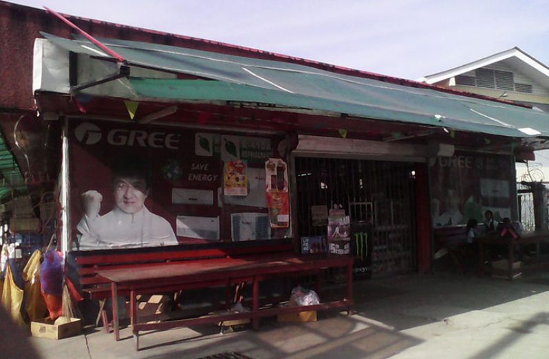 The China Town Store located at Number Two Village, East Canje, Berbice