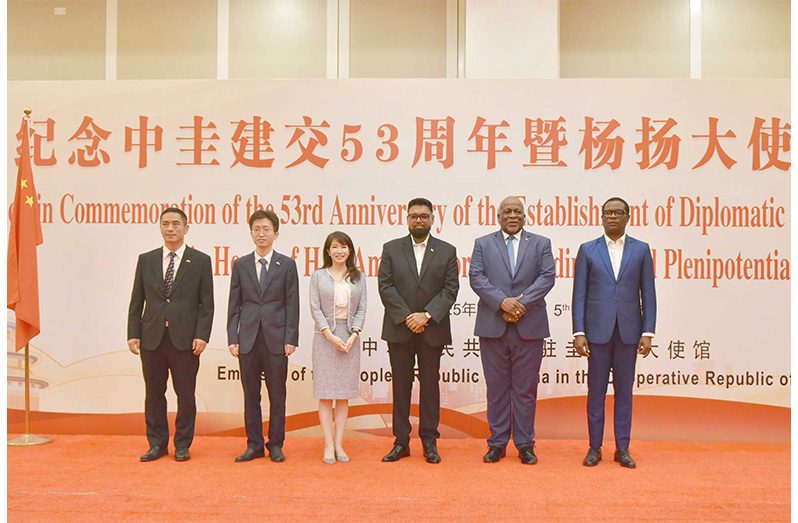 President Dr. Irfaan Ali and Chinese Ambassador to Guyana, Yang Yang reflected on the dynamic relationship that their nations have developed over the past 53 years