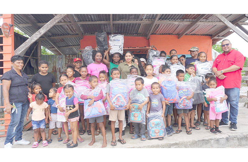 The final phase of the month-long exercise was conducted recently with distributions reaching children in Coomacka Mines, Siberian Mines, Chinese Road, Speightland, West Watooka and Block 22 in Region Ten
