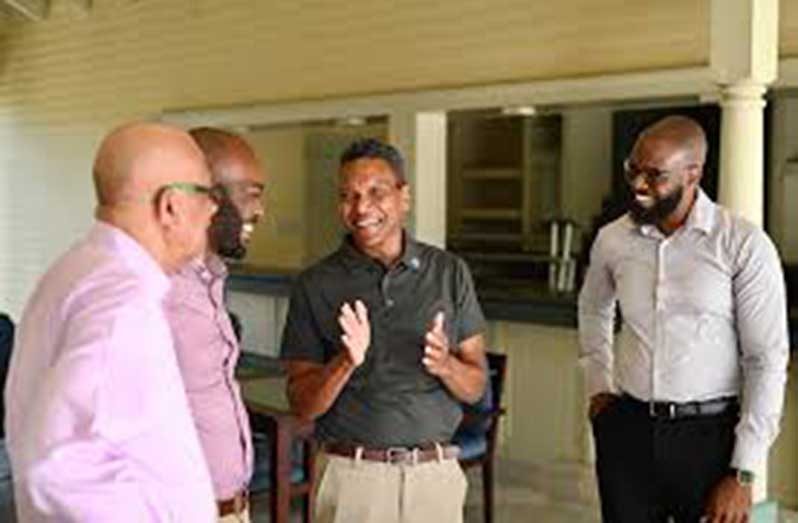 CWI CEO Chris Dehring (second right) with CWI President Dr Kishore Shallow (second left), CWI Vice President Azim Bassasrath (left) and Chief Operating Officer Lynford Inverary