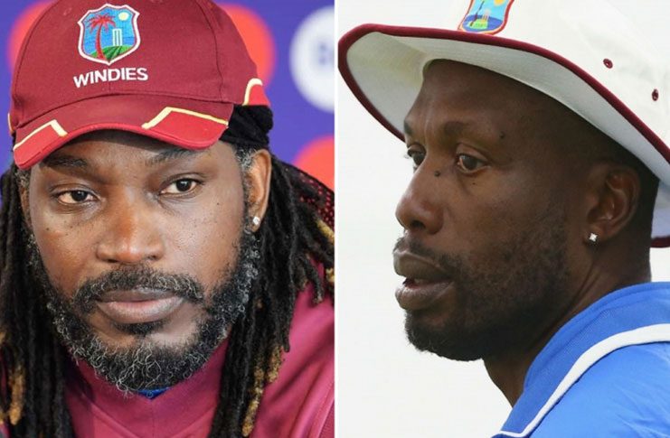 Chris Gayle and Curtly Ambrose