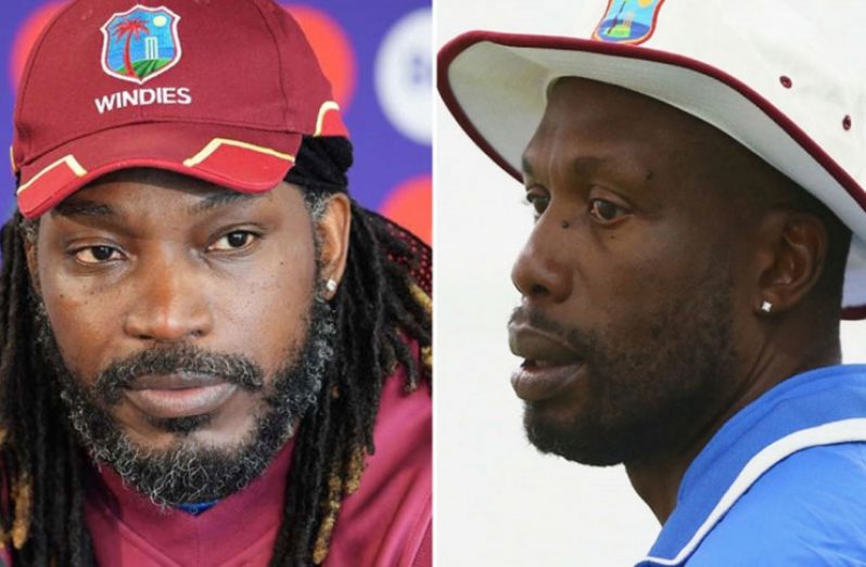 Chris Gayle and Curtly Ambrose