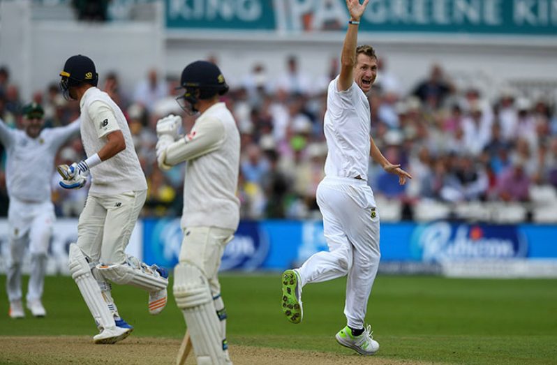 Chris Morris went through the England  lower order at Trent Bridge.