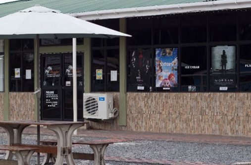 The exterior of Paradise Movies, located at the Mall in Amelia’s Ward, Linden