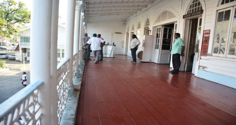 The newly-renovated corridor at City Hall which will facilitate the media on Nomination Day