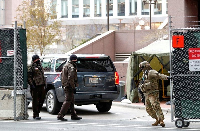 Minneapolis is braced for a repeat of the violence that gripped the city last spring after George Floyd's death (BBC photo)