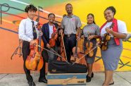 A group of students with their instruments