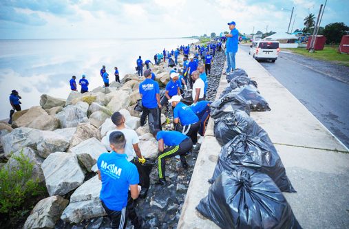 Several government officials and other citizens participated in the country-wide clean-up exercise (Office of the President photos)