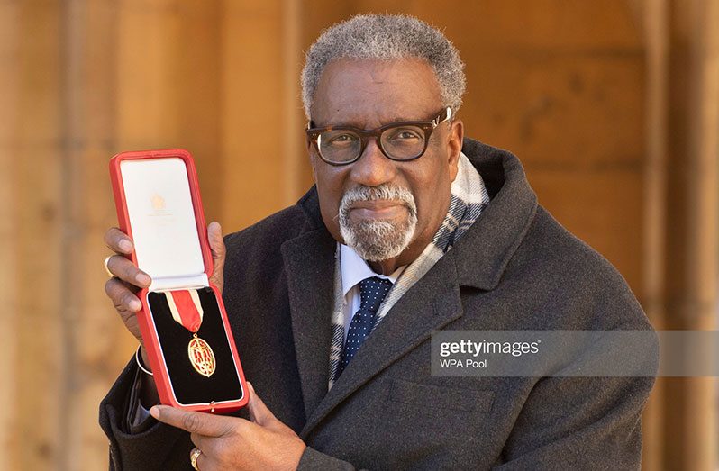 Former cricketer Sir Clive Lloyd after he received a Knighthood in an Investiture Ceremony at Windsor Castle on January 12, 2022 in England (Photo Julian Simmonds - WPA Pool/Getty Images)