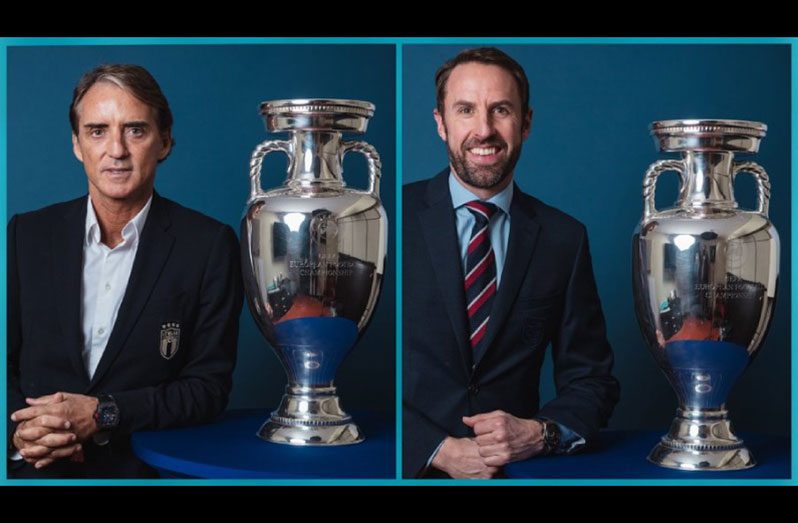 Roberto Mancini (L) and England’s  Gareth Southgate (R) (Photo: Twitter/@EURO2020)