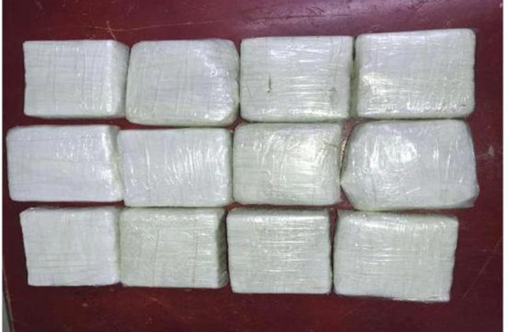 The quantity of suspected cocaine which was seized by CANU.