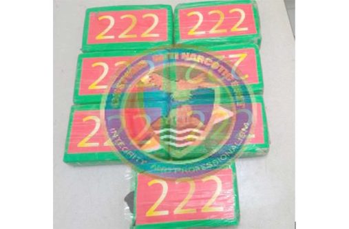 The seized cocaine
