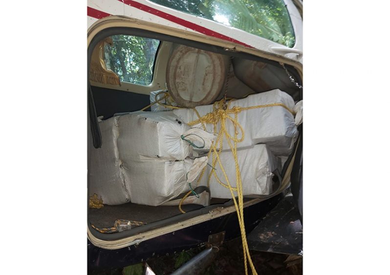 The item suspected to be cocaine that was discovered on one of the planes
