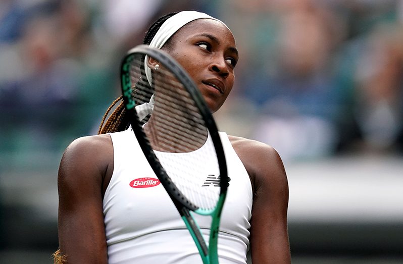 Coco Gauff exits Wimbledon at first hurdle.