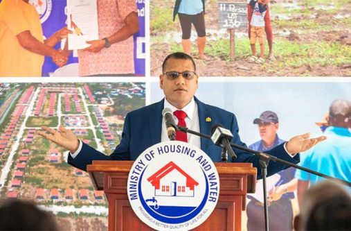 Minister of Housing and Water, Collin Croal