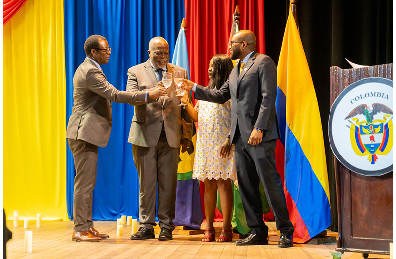 Prime Minister, Brigadier (Ret’d) Mark Phillips, attended Colombia’s 216th Independence Anniversary at the National Cultural Centre and welcomed the progress made since the reopening of the Colombian Embassy in Georgetown a year ago and the appointment of a resident Ambassador, which created a direct channel for engagement
