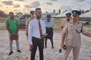 Regional Commander, Assistant Commissioner Khali Pareshram, spearheaded a community engagement initiative organised by CDC Chairman, Dr. Ritesh Tularam, with residents of Enterprise, East Coast Demerara