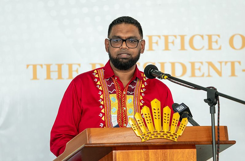 President, Dr. Irfaan Ali (Delano Williams photo)