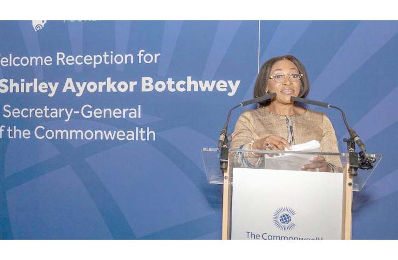 DIGNITARIES from across the Commonwealth and beyond gathered today to welcome the seventh Commonwealth Secretary-General, Shirley Ayorkor Botchwey, at a reception in London's Lancaster House.
Among the prominent guests were David Lammy, the Foreign Secretary of the United Kingdom, as well as other government ministers and senior officials from across the Commonwealth. 
The Secretary-General also acknowledged the presence of the traditional ruler of the Akwamu people of Ghana.
Representatives from Commonwealth-accredited and sister organisations, Commonwealth High Commissioners, members of the diplomatic community, development partners, prominent businesspeople, cultural icons and thought leaders were also in attendance.
The reception, sponsored by the GUBA Foundation, offered the new Secretary-General a chance to forge new partnerships and build stronger relationships with stakeholders whom she and her team see as critical partners for a transformative Commonwealth agenda.
In her address, the Commonwealth Secretary-General thanked Commonwealth governments for their robust support. She also acknowledged the scale of the challenges confronting the world and the importance of continued Commonwealth solidarity.
Secretary-General Botchwey said: “The Commonwealth is a living promise — of unity, of cooperation, of progress and sustainability. The Commonwealth is proof that we can overcome our past; that we can take the good, while calling out the bad; that we can find unity in purpose, not identity; that we don’t have to look East or West, South or North, just forward.
“In a world this fractured, we are a space for solutions.”
She is the first African woman, and the second person from the African continent, to lead the association of 56 countries, which make up a third of the world’s population.
In his address, the UK’s Foreign Secretary, said: “A thriving Commonwealth is a matter close to my heart. My heritage, spanning the UK and the Caribbean, Africa and India gives me a powerful sense of belonging in this family of nations.”
He also asserted the UK's support for the Commonwealth's renewal, asserting that the world needs a thriving Commonwealth.
Playing dual roles as the sponsor and one of the evening’s comperes, Akosua Dentaa Amoateng MBE, also known as Lady Dentaa, expressed great joy in playing a part in the event and noted her longstanding support of the Commonwealth and its Secretariat. 
She said: “As a daughter of Ghana, of course it gave me immense pride to host this event. Commonwealth values and aspirations echo those of the Guba Foundation and I look forward to supporting my dear sister, the Secretary-General, as she implements her vision for a more dynamic Commonwealth.”
Lady Dentaa is the President and Founder of the Grow Unite, Build, Africa Enterprise (GUBA) and heads the GUBA Foundation, which supports health, education, and youth empowerment initiatives in the UK, USA, and Ghana.
The event was held mere weeks after the Secretary-General assumed office and days before she heads to the Commonwealth Trade Ministers Meeting (CTMM) in Namibia, the first to be held outside of the Commonwealth Secretariat's headquarters in London. During the CTMM, the inaugural Commonwealth Business Summit will also bring together members of the private sector for discussions on advancing trade.
In her speech, the Secretary-General noted: “Trade, investment and economic resilience are at the core of my vision.” She noted that her work will continue to build on the strong platform left by previous Secretaries-General and the staff of the Commonwealth Secretariat, whom she described as “dedicated”. 
While partnership-building and networking were the focus of the evening, the event also showcased the vibrant spirit and culture of the Commonwealth.
Internationally renowned disc jockey and producer DJ Cuppy, who hails from Nigeria, skilfully weaved together a selection of old favourites and contemporary music to the delight of the audience. 
Guests were also treated to the dulcet sounds of the steel pan by Ayeshah George and Zola Steelpan, which evoked the Caribbean, as well as a powerful performance by BLEMA African Drum and Dance. (Commonwealth)