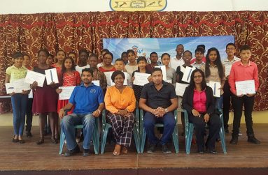 The children that graduated in Region Two from the Code Camp