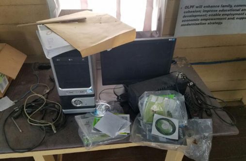 One of the computers which was carelessly left on a table