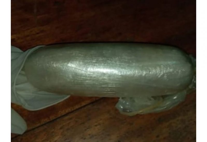 The condom filled with cocaine that was retrieved from the woman