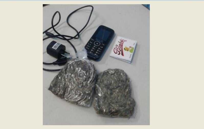 The items which the woman tried to smuggle into the prison.