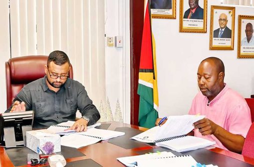 Permanent Secretary Andre Ally officiated at the signing on Monday with contractors marking a pivotal investment in capital works and facility upgrades aimed at advancing critical infrastructure across the country