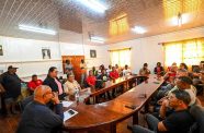 Minister of Public Works, Bishop Juan Edghill, who was accompanied by Minister of Amerindian Affairs, Pauline Sukhai, at the signing ceremony, held in Mahdia where they reminded contractors of their responsibility to deliver high-quality work within agreed timelines