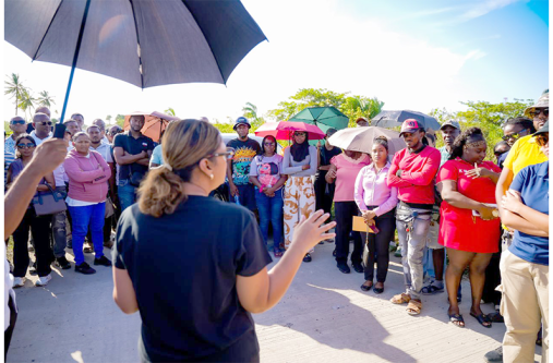 Local Government Minister, Priya Manickchand, issued the warning during an on-site meeting with the contractors on Thursday, stressing that those accepting Government contracts must be prepared to meet the responsibilities and standards attached to the works