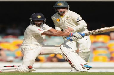 India’s Murali Vijay converted his fifty into a century and held his team’s innings together. (Getty Images)